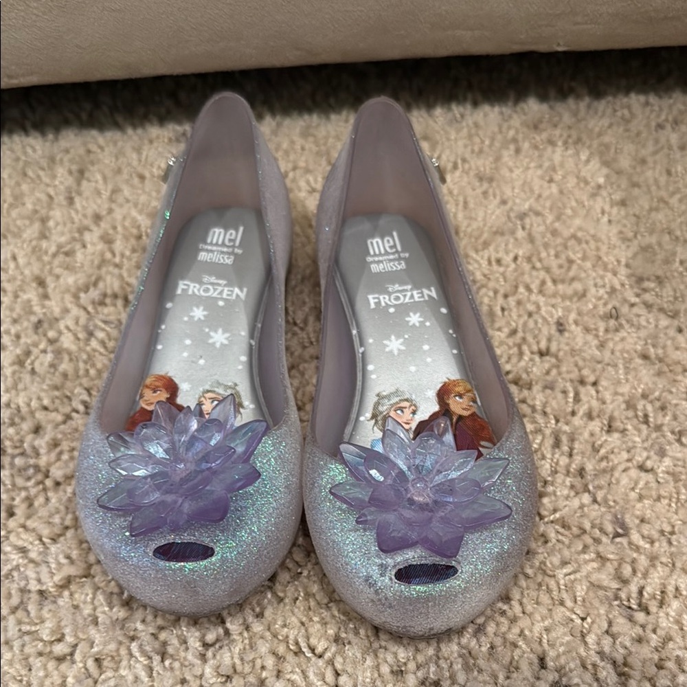Mini Melissa Frozen Glitter Flats